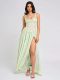 runhufu Women's Dress Wish Sexy V-Neck Sling Lace Dress