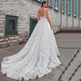 Bridal Wedding Dress White Sexy Sling Strip Dew Back 2025 Summer New Elegant Super Fairy Temperament Tail Wedding Dress