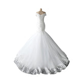 Summer New Wedding Dress Word Leakage Bridal Lace Repair Body With Snowflakes Tug Wedding Dress Supply