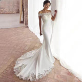 French Word Shoulder-Scuffless Lace Lace Light Wedding Dress Temperament Retro Simple Welcome Small Tail Yarn
