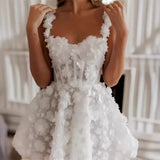 Travel Shot Light Wedding Dress Daily Can Wear High-End Feel Lace Temperament Out Of The Yarn Tector Card Registration Small Dress Short Dress Skirt