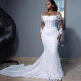 Fishtail Wedding Dress 2025 New Temperament White Waist-To-Shoulder Tail African Bride Wedding Dress Go Out To Welcome Summer