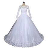 2025 New Summer Wedding Dress Floor-To-Ceiling Fashion Temperament High-End Sense Of Long-Sleeved White Fairy Wedding Dress