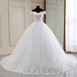 Wedding Dress 2025 New Elegant Shoulder Wedding Dress Small Thin Dress