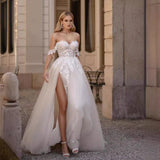 Spring And Autumn 2025 New Beautiful Main Bridal Fishtail Wedding Dress White Tail Perspective Bare Back Lace Wedding Dress