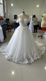 The Main Wedding Dress 2025 New Drag Tail Small Word Bride's Word Shoulder Temperament Super Fairy Dream Thin Simple Yarn