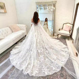 Light Wedding Dress French 2025 New Bridal Tail Simple Atmosphere High-End Shoulder Retro Temperament Main Yarn Summer