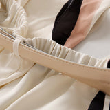 runhufu V-Neck Belt-Print Shawl Dress Dress Dress Dress Dress 2025 Women's New Summer