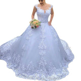 2025 New Wedding Dress White Retro Lace Wedding Dress V Collar Bare Back Sexy Main Wedding Dress Code