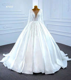 Wedding Dress 2025 New Repair Skinny Punt Skirt Tug Wedding Dress Large-Size Silk And Satin Handmade Pearl