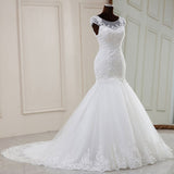 2025 Chinese Long Wedding Dress Lace Japanese And Korean Temperament White Drag-Tailed Mid-Rise Dream French Wedding Dress Supply