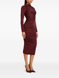 runhufu New Women's Dress Sexy Bag Hip Hot Diamond Fork Long Sleeve Dress