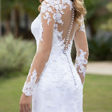 Wedding Fish Tail 2025 New Dress European-Style Long-Sleeved Spillback Wedding Banquet Exclusive