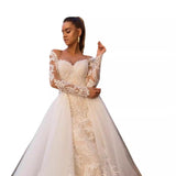 White Breast-Thoric Wedding Dress Lace Tail 2025 Summer New Fashion Temperament Dignified Lady Atmosphere
