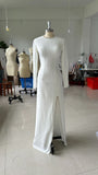 Wedding Dress 2025 Summer New Shoulder Wedding Dress Skirt Leak Back Lace Tail Wedding Dress