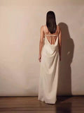 runhufu Women's Fashion V-Necked Sling Dress 2024 New Summer Loose Sleeveless Straight Temperament Holiday Dress