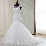 2025 Chinese Long Wedding Dress Lace Japanese And Korean Temperament White Drag-Tailed Mid-Rise Dream French Wedding Dress Supply