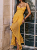 runhufu Princess French Style Style Slimish Irregular Fish Tail Skirt Dress Dress Fairy Party