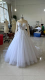 Light Wedding Dress 2025 New Bridal Wedding Small Simple Sen Series Long-Sleeved Super Fairy Dream Drag Spring And Summer