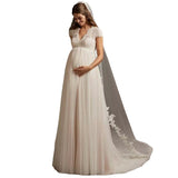 Evening Dress 2025Wish Pregnant Women's Wedding Dress New Light Wedding Dress