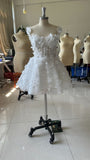 Travel Shot Light Wedding Dress Daily Can Wear High-End Feel Lace Temperament Out Of The Yarn Tector Card Registration Small Dress Short Dress Skirt