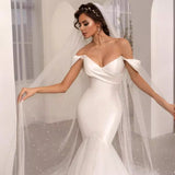 Sing Noodle Light Wedding Dress Engagement 2025 New French Bride Shoulder Fishtail Yarn Advanced Texture Yarn