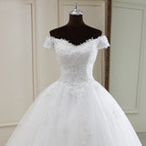 Wedding Dress 2025 New Elegant Shoulder Wedding Dress Small Thin Dress