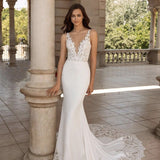 2025 Summer New Shoulder Small Tail Bridal Wedding Dress Fashion Leakage Back Wedding Dress Personality Repair