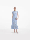runhufu Lace Dress Women's Summer 2025 Three-Dimensional Flowers Short Sleeves To Show Thin Temperament Rose Red Dress Dress