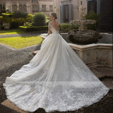 Wedding Dress 2025 Spring And Summer Long Sleeves With Tail Tug-And-Tailed Retro Showing Thin Sleeve Dress Dress