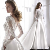 Wedding Round Collar Lace Long-Sleeved Set Of Tidly Wish New Thin Can Be Determined Large