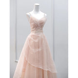 runhufu Dress 2024 New High-End Pink Female Sling Belt Light Luxury Niche Adult Ceremony Super Fairy Princess Dress Engagement