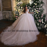 Runhufu Luxury Bohemian Princess Wedding Dresses Shiny Women's Sexy Sweetheart A-Line Tulle Bridal Gowns Robe De Mariée Vestidos