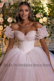 Runhufu Luxury Bohemian Princess Wedding Dresses Shiny Women's Sexy Sweetheart A-Line Tulle Bridal Gowns Robe De Mariée Vestidos