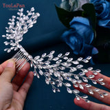Runhufu HP276 Rhinestone Wedding Comb Women Hair Accessories Bridal Hair Clips Head Jewelry for Party Bride Girl Headpiece