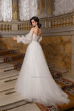 Runhufu Sweetheart Neckline Wedding Dresses Lace Appliques Princess Bridal Gowns Custom Made Vestido De Noiva