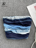 Runhufu Sexy Tie dye Women Camisole 2024 Slim Fashion Vacation Summer Backless Y2K Elegant Ladies Temperament Tank Top