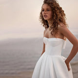 Runhufu Sweetheart Princess Wedding Dresses For Women Elegant A Line Bridal Gowns Sweep Train Custom Made Vestido De Novia 2023