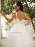 Runhufu Sweetheart Neckline A-Line Wedding Dresses Spaghetti Straps Lace Appliques Bridal Gowns Vestido De Noiva