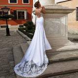 Runhufu Sexy Mermaid white Lace Wedding Dresses Sleeveless Bridesmaid Dresses Tailor Made Plus Size Woman vestidos de fiesta