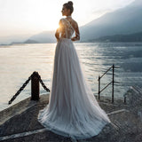 Runhufu A Line Boho Wedding Dress For Women 2023 Bohemian Lace Applique Rustic Bridal Gown Chic Elegant Robe de mariee Custom Made