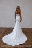 Runhufu Sweetheart Removable Sleeves Wedding Dresses Sexy Mermaid Bride Gowns Backless Court Train Wedding Gown Vestidos De