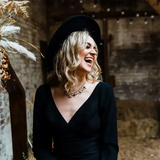 Runhufu Long Sleeves Black Mermaid Bridal Gowns V Neck Backless Tassels Custom Made Thigh Split Sexy Fringed Gothic Wedding Dress