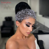 Runhufu HP415 Rhinestone Bridal Headband Woman Tiara and Crown Wedding Hair Accessories Bride Headdress Banquet Headwear Party
