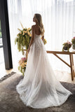 Runhufu Eightale Bohemian Wedding Dresses Off the Shoulder Beaded with Pearls Appliques Wedding Gown Boho Bridal Dresses 2024