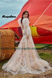 Runhufu Modern Mermaid Wedding Gowns Sweetheart Puff Sleeves Zipper Sweep Train Lace Appliques Strapless Vestido De Casamento