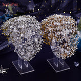 Runhufu HP240 Bridal Crown Wedding Tiara and Headdress Hair Accessories Luxury Bride Headpiece Pageant Headband Hair Jewelry