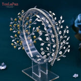 Runhufu Headband for Girls Woman Hair Hoop Wedding Hair Accessories Handmade Bride Headwear Bridesmaid Bridal Headdress HP534