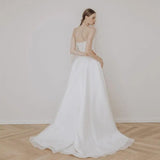 Runhufu Sexy Strapless Wedding Dress Elegant A-line Sleeveless Vestido De Noiva Classic Lace Up Small Train Robe De Mariee