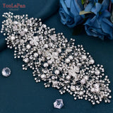 Runhufu HP240 Shiny Crystal Wedding Headpieces Bridal Floral Hair Accessories Alloy Flower Bridal Headbands Rhinestone Crowns